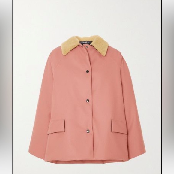 Kassl Edition salmon pink shearling jacket - Picture 2 of 9